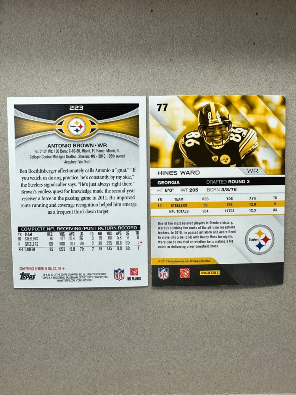 Steelers Troy Polamalu & Ben Roethlisberger + teammates lot of 16 - Picture 11 of 15